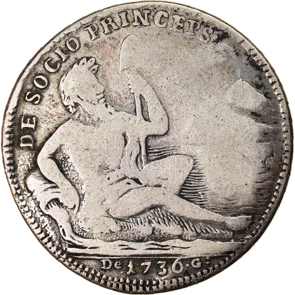 Moneta, STATI ITALIANI, 60 Grana, 1736, Naples, MB, Argento
