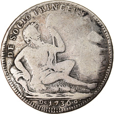 Moneda, Estados italianos, 60 Grana, 1736, Naples, BC+, Plata