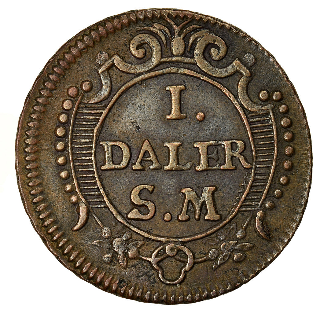 Coin, Sweden, Carl XII, Daler, 1718, AU(50-53), Copper, KM:361