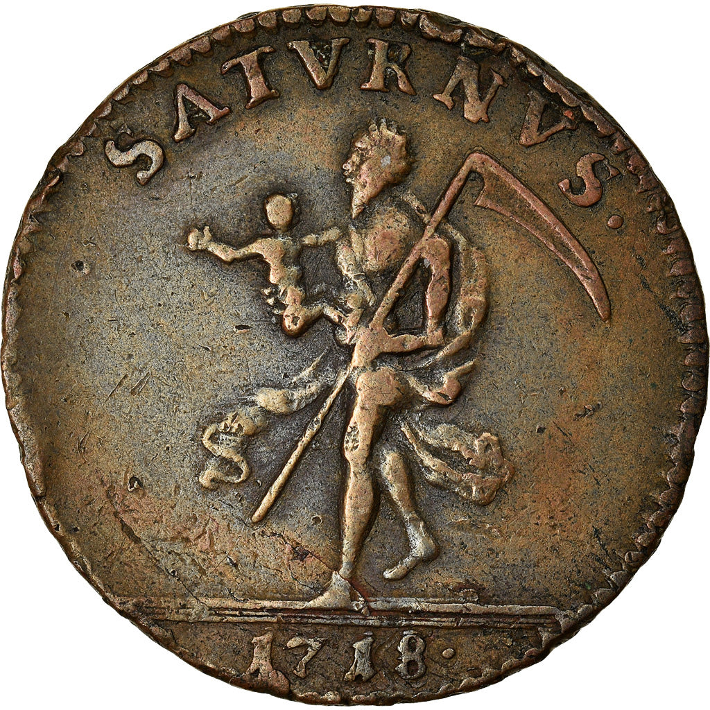 Coin, Sweden, Carl XII, Daler, 1718, VF(30-35), Copper, KM:358