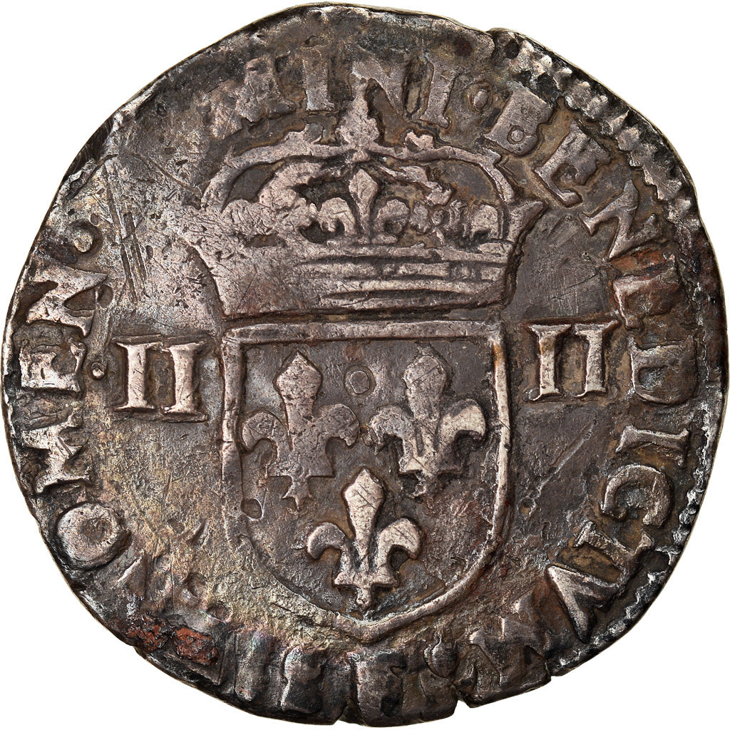 Coin, France, Henri IV, 1/4 Ecu, Uncertain date, Angers, VF(20-25), Silver