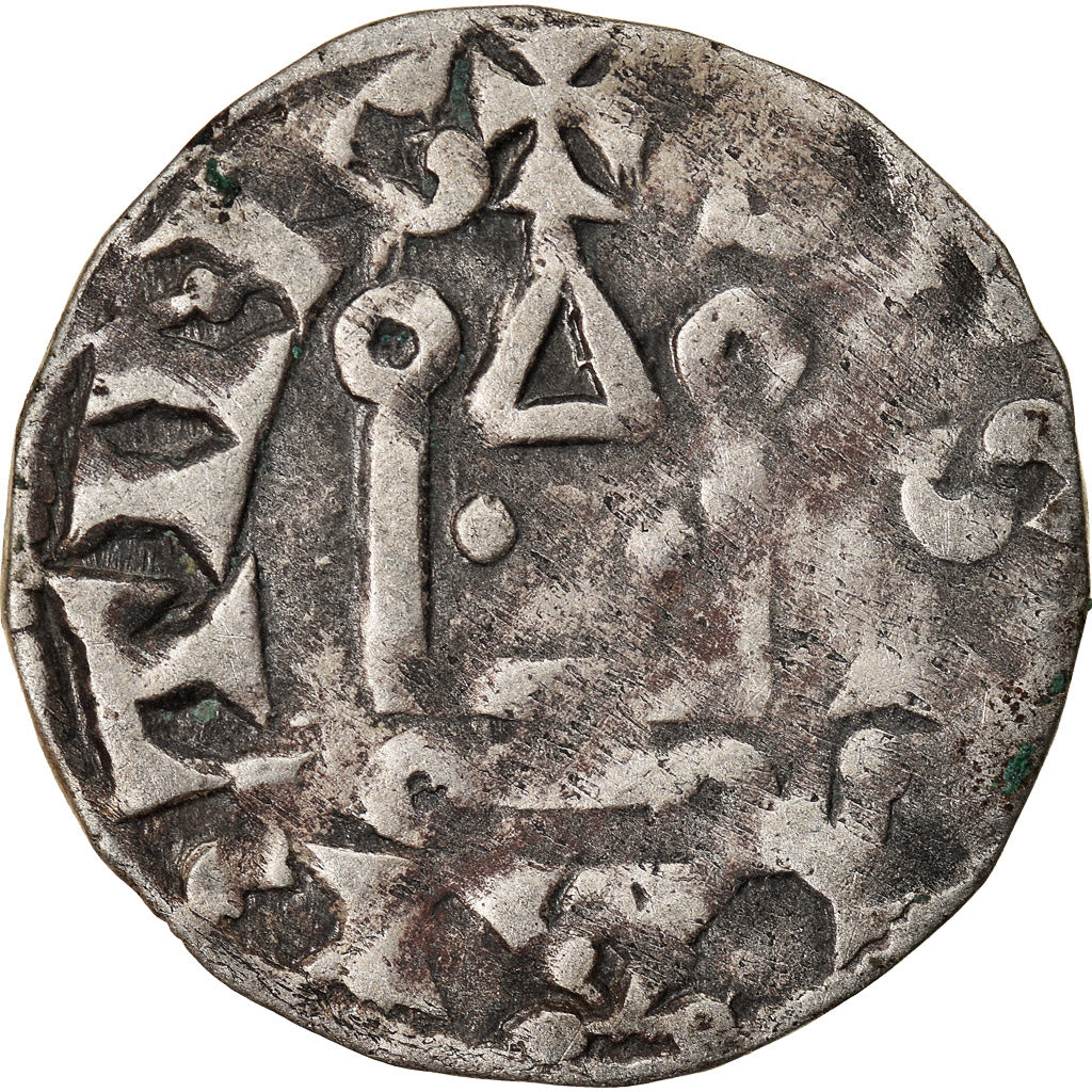 Coin, France, Touraine, Denarius, Saint-Martin de Tours, VF(30-35), Silver