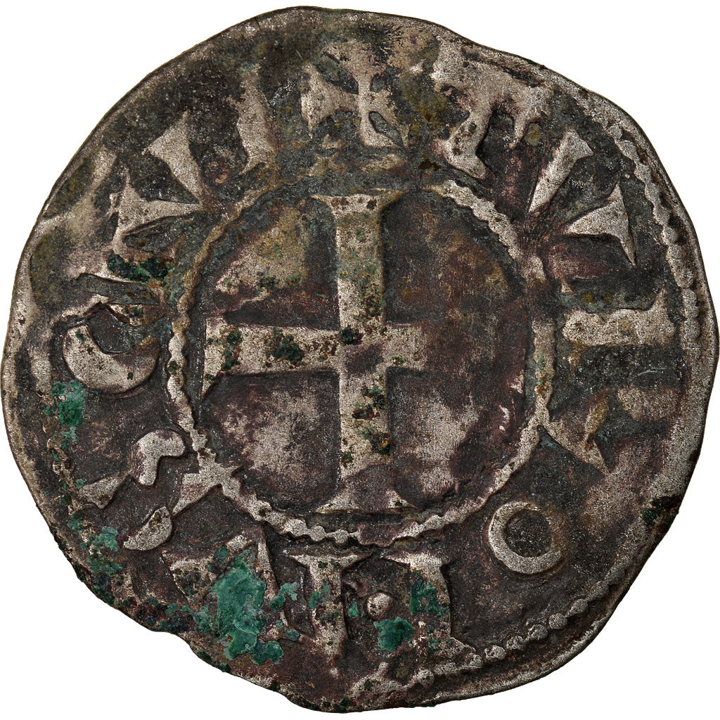 Coin, France, Touraine, Denarius, Saint-Martin de Tours, VF(30-35), Silver