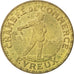 France, 2 Francs, 1922, AU(50-53), Brass, Elie #10.5, 8.22