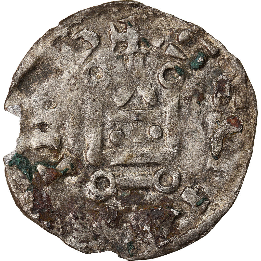Moeda, França, Touraine, Denarius, Saint-Martin de Tours, EF(40-45), Prata