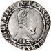 Moneda, Francia, Henri III, Franc au Col Plat, 1582, Bayonne, BC+, Plata