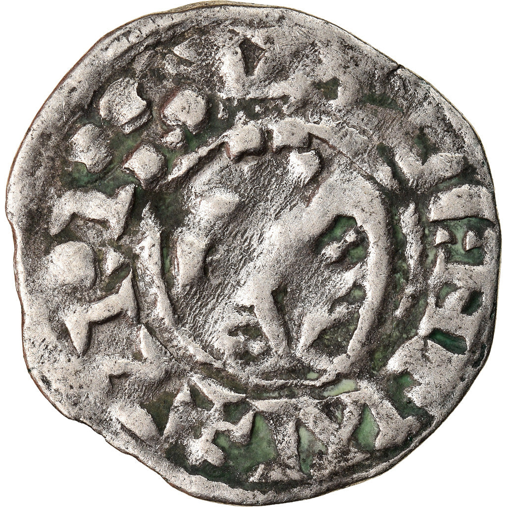 Moneda, Francia, Silver Denarius, 1090 - 1225, Valence, MBC, Plata, Boudeau:1021