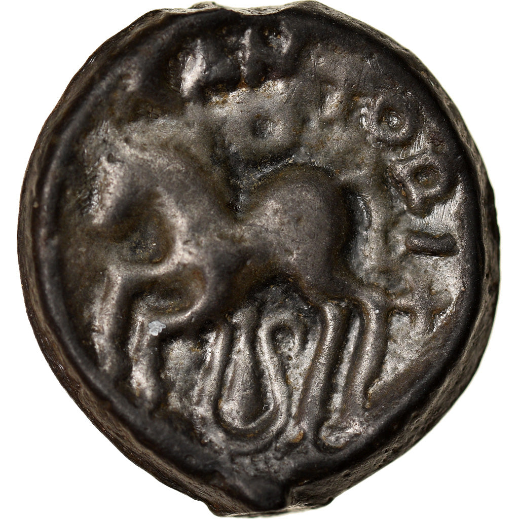 Coin, Sequani, Potin, Besançon, AU(50-53), Potin, Delestrée:3259