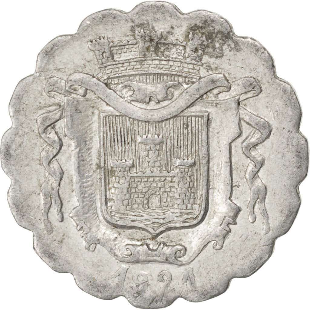 France, 10 Centimes, 1921, EF(40-45), Aluminium, Elie #10.2, 1.08