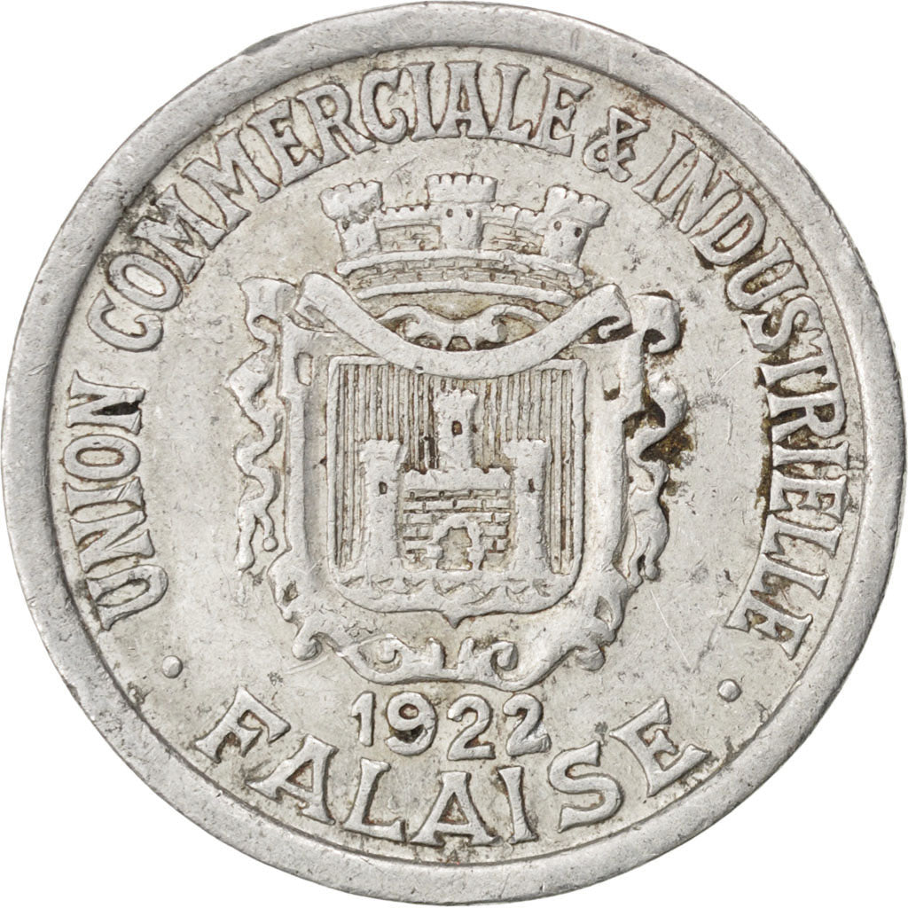 Falaise, Union Commerciale et Industrielle, 25 Centimes 1922, Elie 10.5