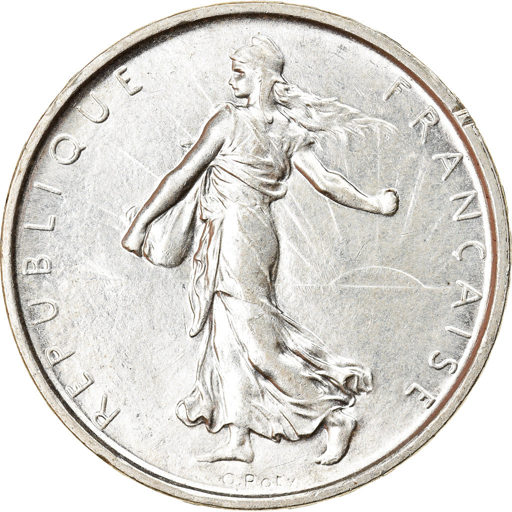 Coin, France, Semeuse, 5 Francs, 1967, Paris, AU(55-58), Silver, KM:926