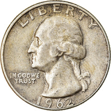 Coin, United States, Washington Quarter, Quarter, 1962, U.S. Mint, Philadelphia