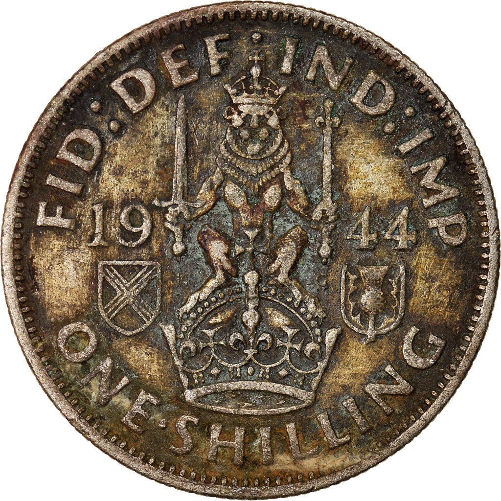 Coin, Great Britain, George VI, Shilling, 1944, VF(30-35), Silver, KM:854