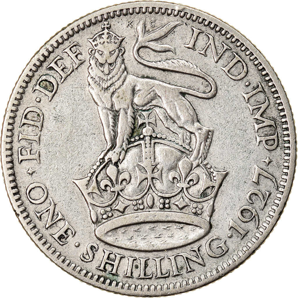 Coin, Great Britain, George V, Shilling, 1927, VF(30-35), Silver, KM:833