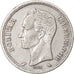 Moneda, Venezuela, Bolivar, 1960, MBC, Plata, KM:37a
