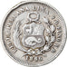 Monnaie, Pérou, SOUTH PERU, Sol, 1866, Lima, TB+, Argent, KM:196.1