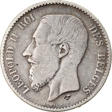 Coin, Belgium, Leopold II, Franc, 1886, VF(20-25), Silver, KM:28.2