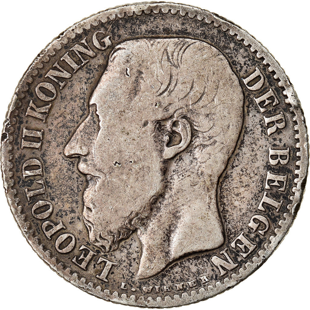 Coin, Belgium, Leopold II, Franc, 1886, VF(20-25), Silver, KM:29.1