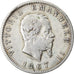Coin, Italy, Vittorio Emanuele II, Lira, 1867, Milan, VF(30-35), Silver, KM:5a.1