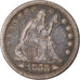 Coin, United States, Seated Liberty Quarter, Quarter, 1853, U.S. Mint