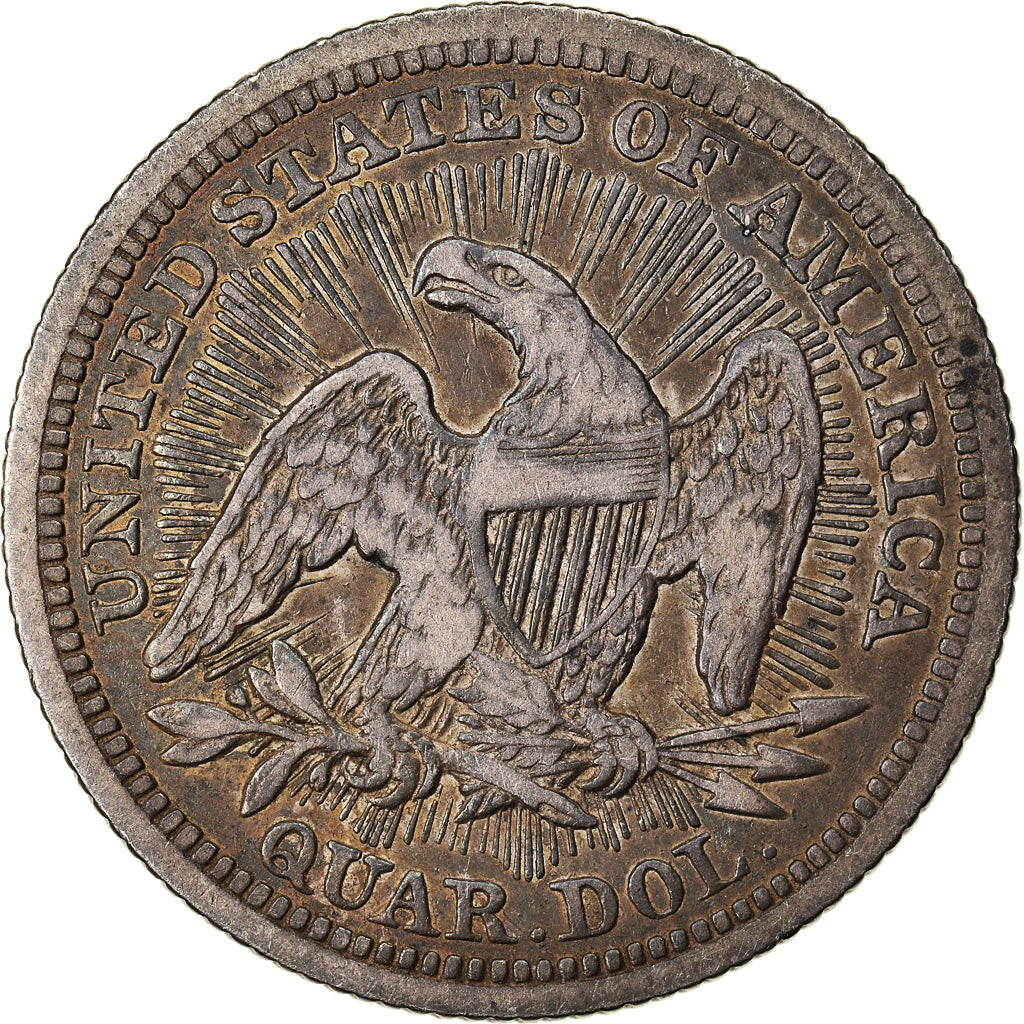 Coin, United States, Seated Liberty Quarter, Quarter, 1853, U.S. Mint