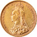 Coin, Australia, Victoria, Sovereign, 1889, Melbourne, EF(40-45), Gold, KM:10