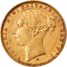 Coin, Australia, Victoria, Sovereign, 1884, Melbourne, EF(40-45), Gold, KM:6