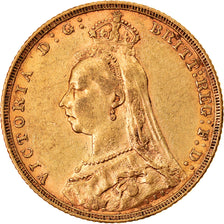 Münze, Australien, Victoria, Sovereign, 1893, Melbourne, SS, Gold, KM:10