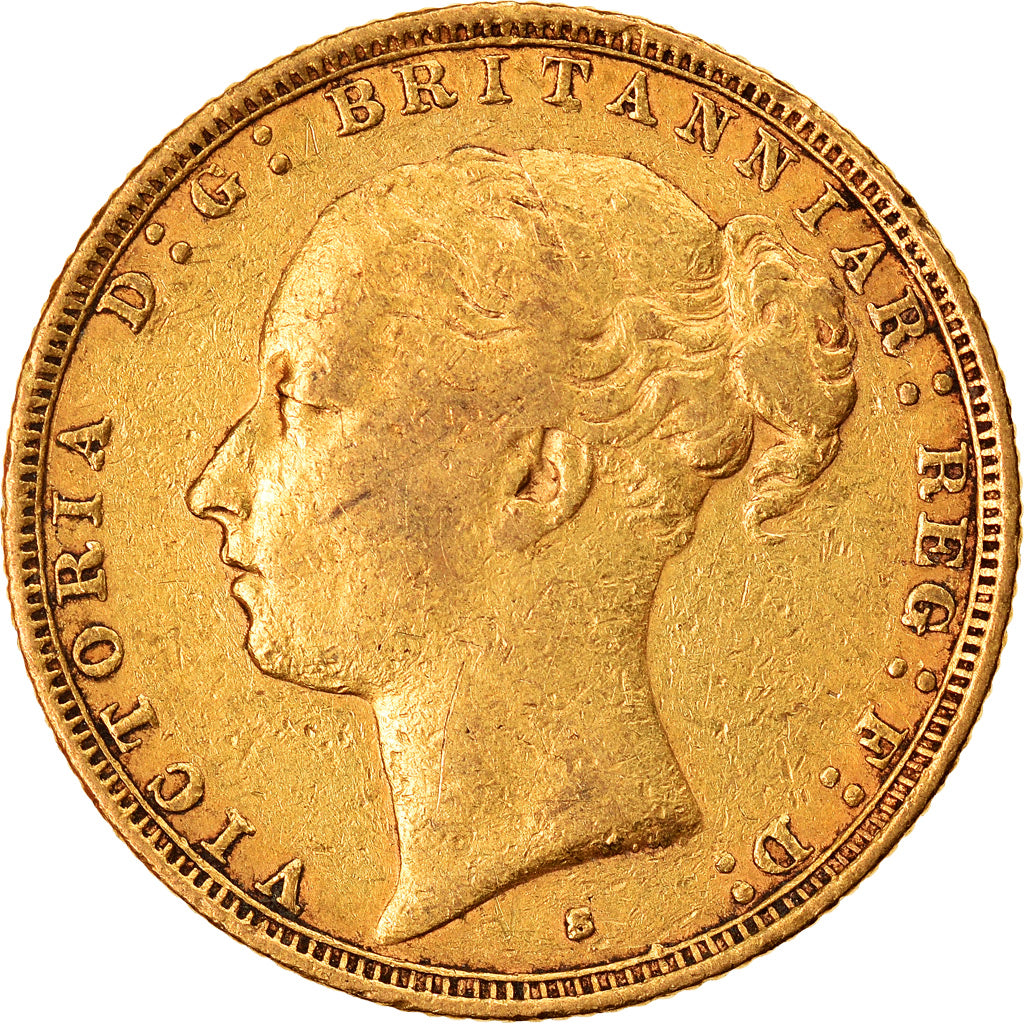 Coin, Australia, Victoria, Sovereign, 1880, Sydney, EF(40-45), Gold, KM:7
