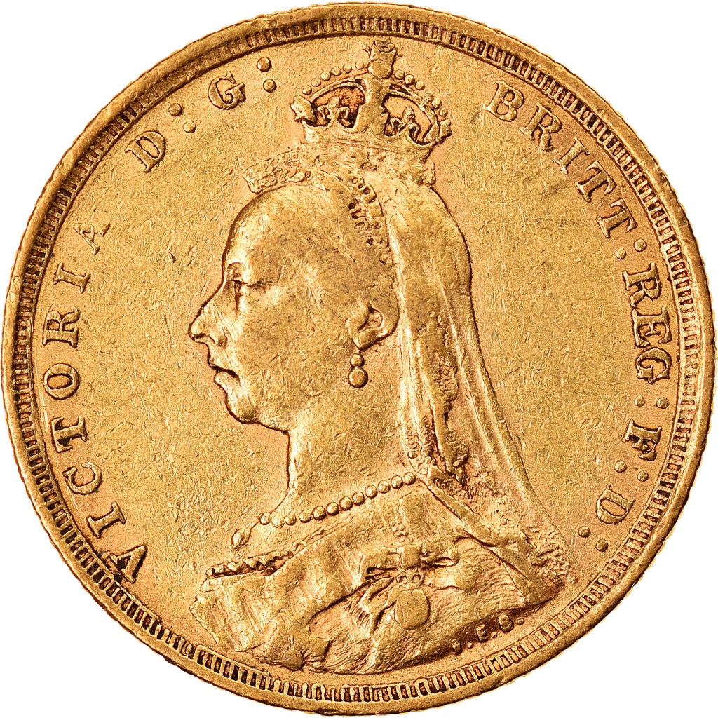 Coin, Australia, Victoria, Sovereign, 1888, Sydney, EF(40-45), Gold, KM:10