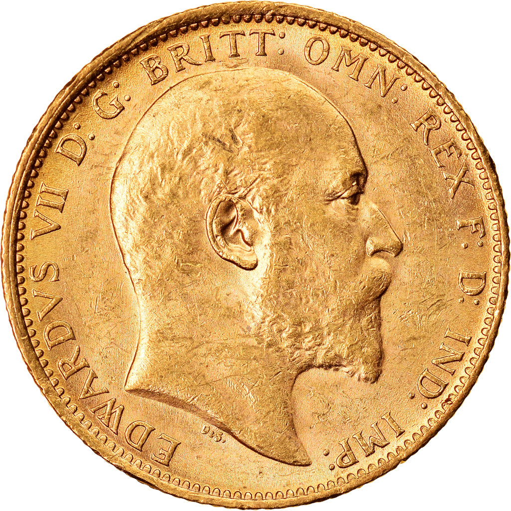 Münze, Australien, Edward VII, Sovereign, 1910, Sydney, VZ+, Gold, KM:15