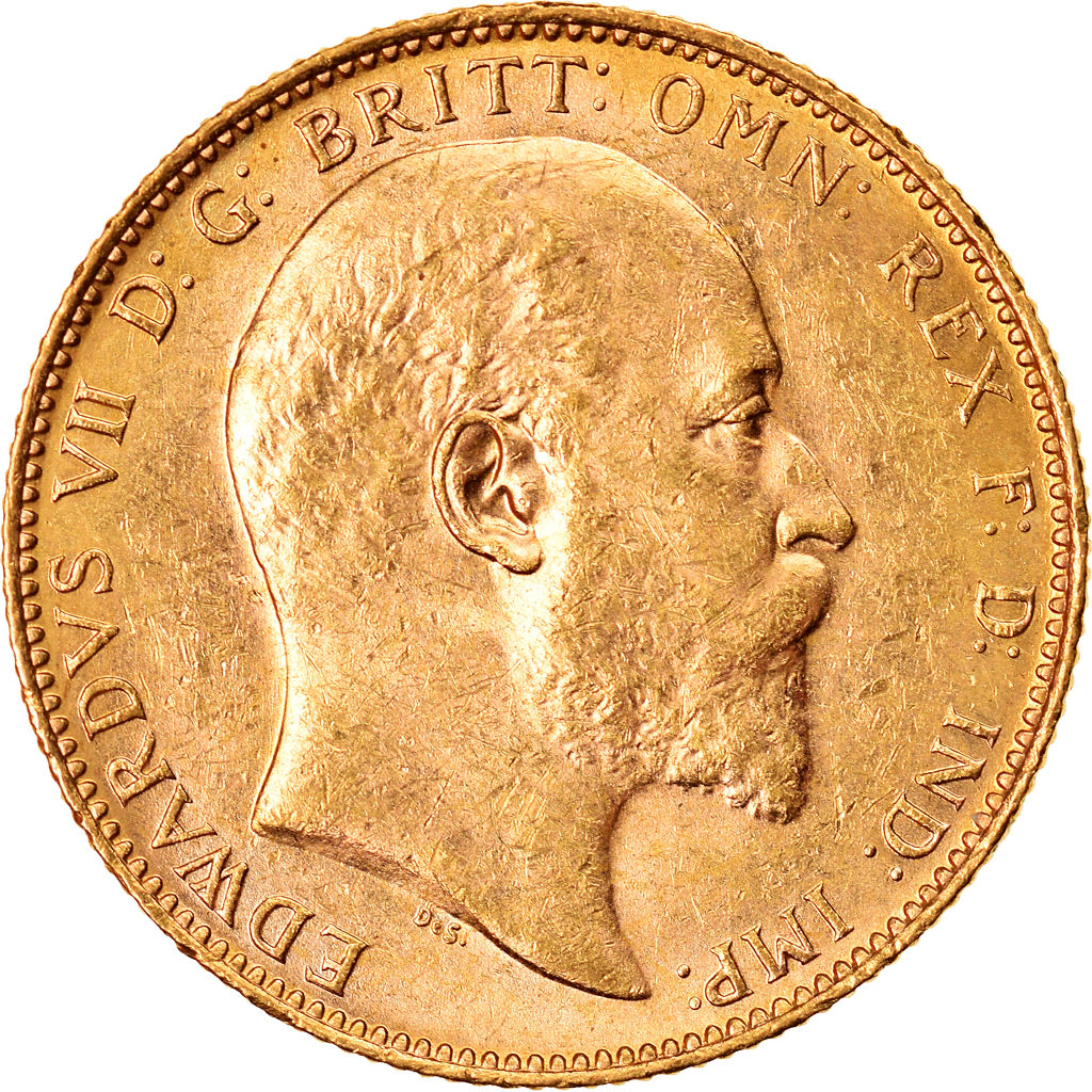 Coin, Australia, Edward VII, Sovereign, 1903, Perth, MS(60-62), Gold, KM:15