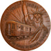 France, Medal, Paris / New-York, 80 Ans de Métro, Railway, 1986, MS(64), Bronze