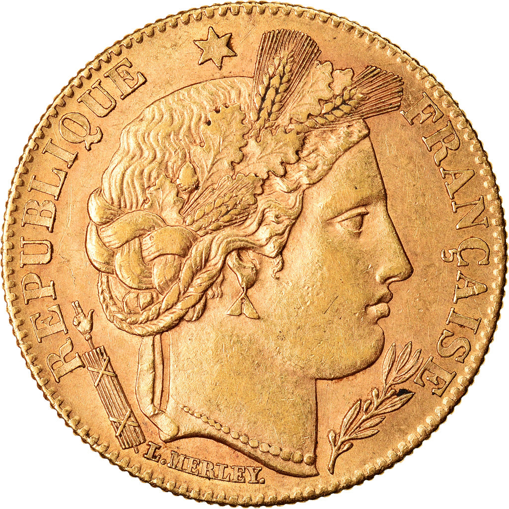 Coin, France, Cérès, 10 Francs, 1899, Paris, AU(50-53), Gold, KM:830