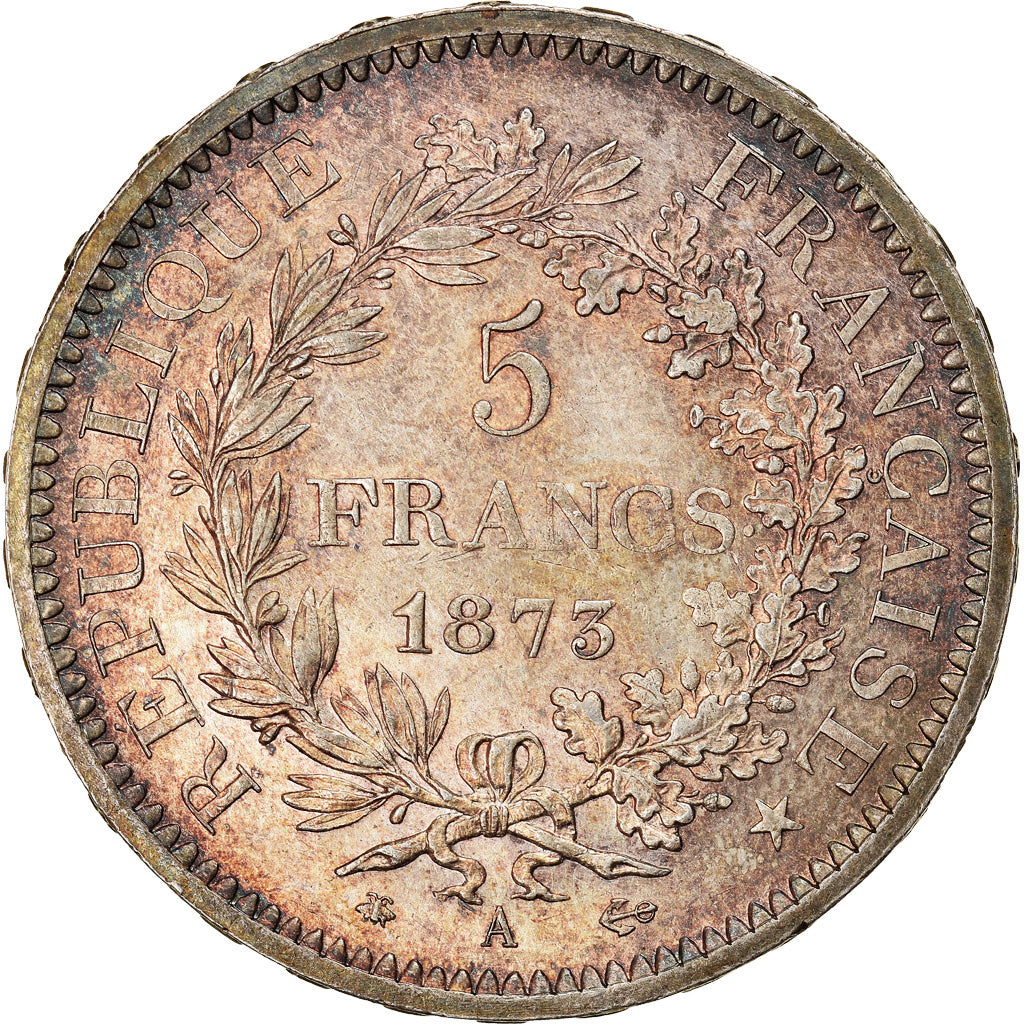 Monnaie, France, Hercule, 5 Francs, 1873, Paris, SUP+, Argent, Gadoury:745a