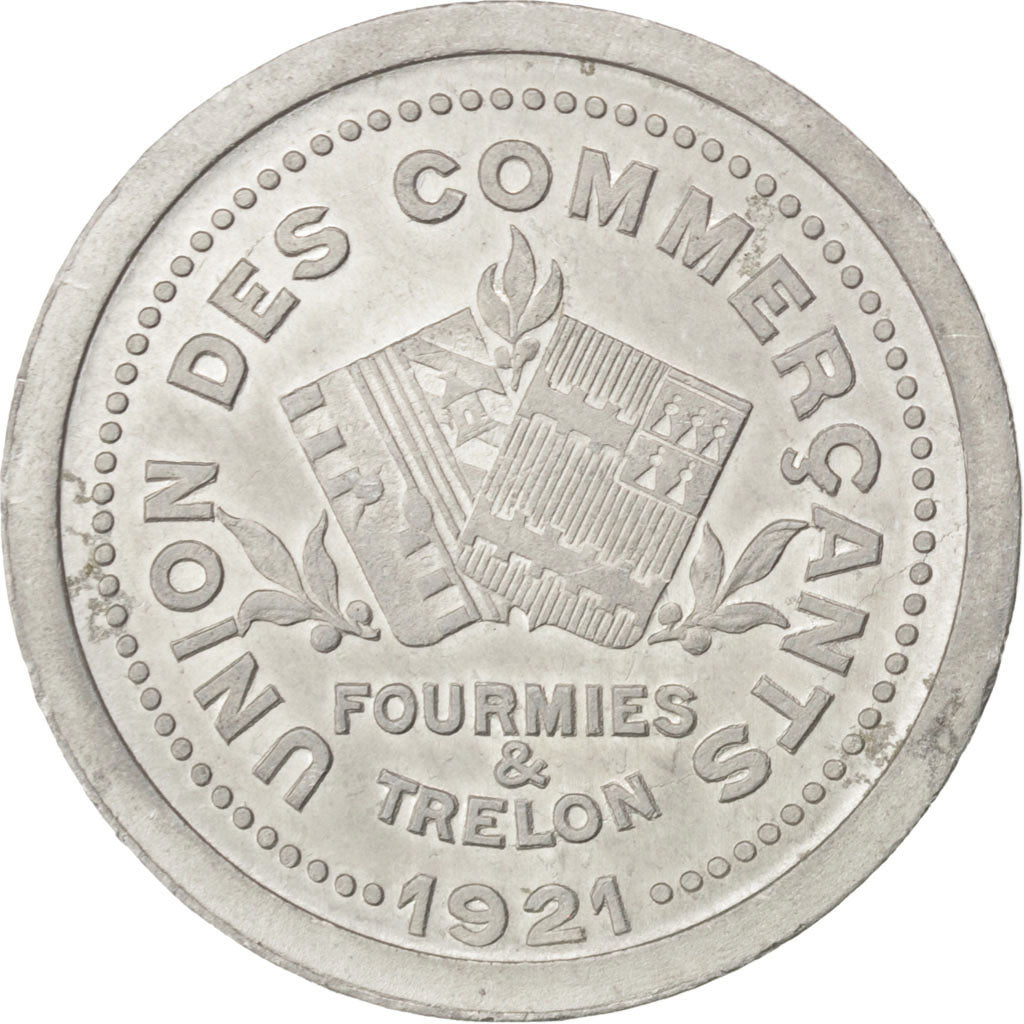 Monnaie, France, 10 Centimes, 1921, TTB+, Aluminium, Elie:20.2