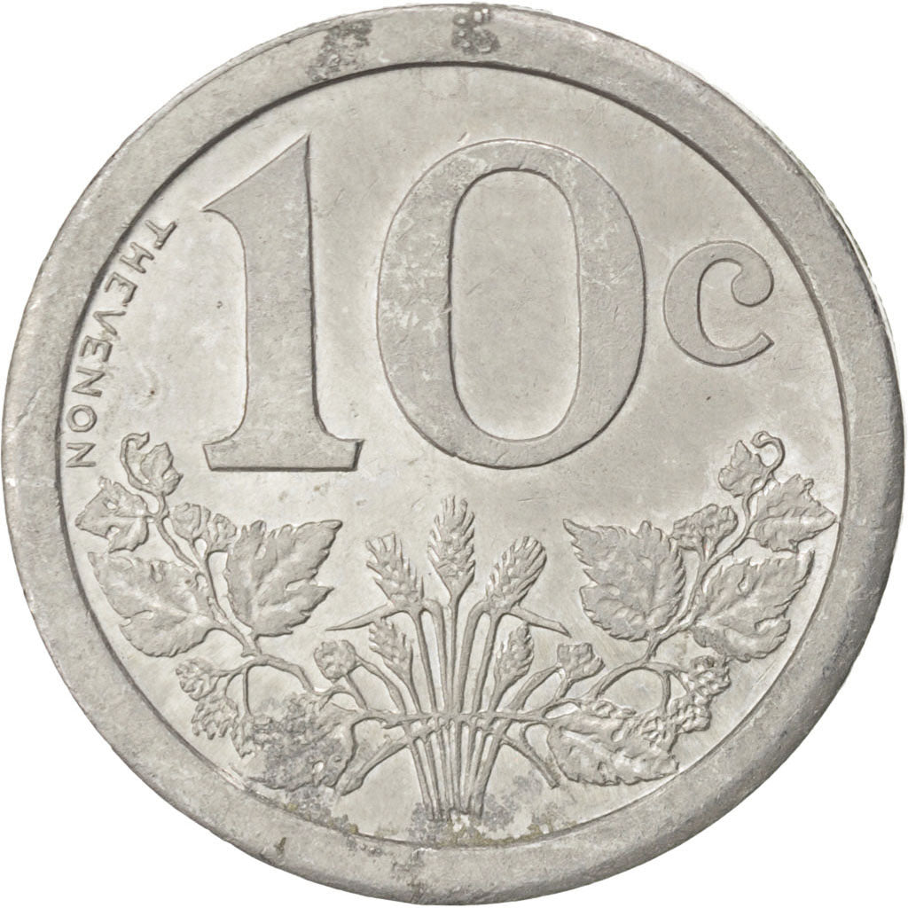 Monnaie, France, 10 Centimes, 1921, TTB+, Aluminium, Elie:20.2