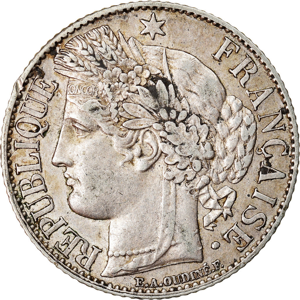 Coin, France, Cérès, Franc, 1895, Paris, AU(50-53), Silver, KM:822.1