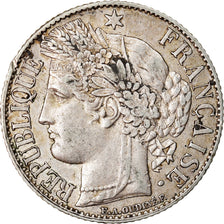 Coin, France, Cérès, Franc, 1895, Paris, AU(50-53), Silver, KM:822.1
