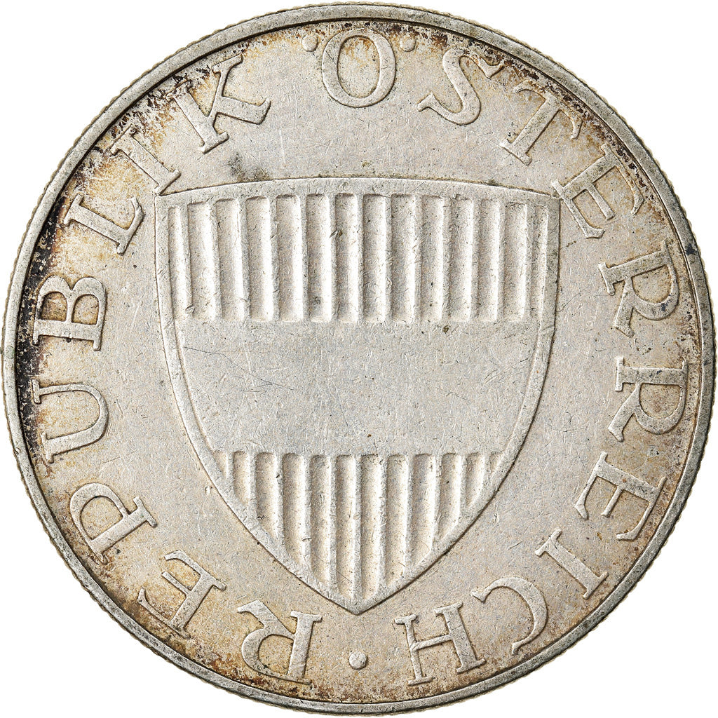 Moeda, Áustria, 10 Schilling, 1957, AU(50-53), Prata, KM:2882