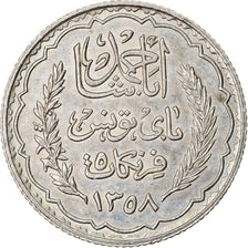 Coin, Tunisia, Ahmad Pasha Bey, 5 Francs, 1939, Paris, AU(55-58), Silver, KM:264