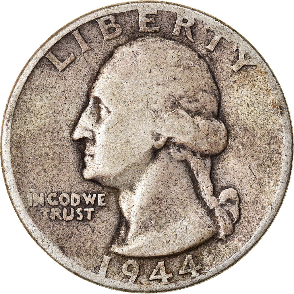 Moneta, Stati Uniti, Washington Quarter, Quarter, 1944, U.S. Mint, Philadelphia