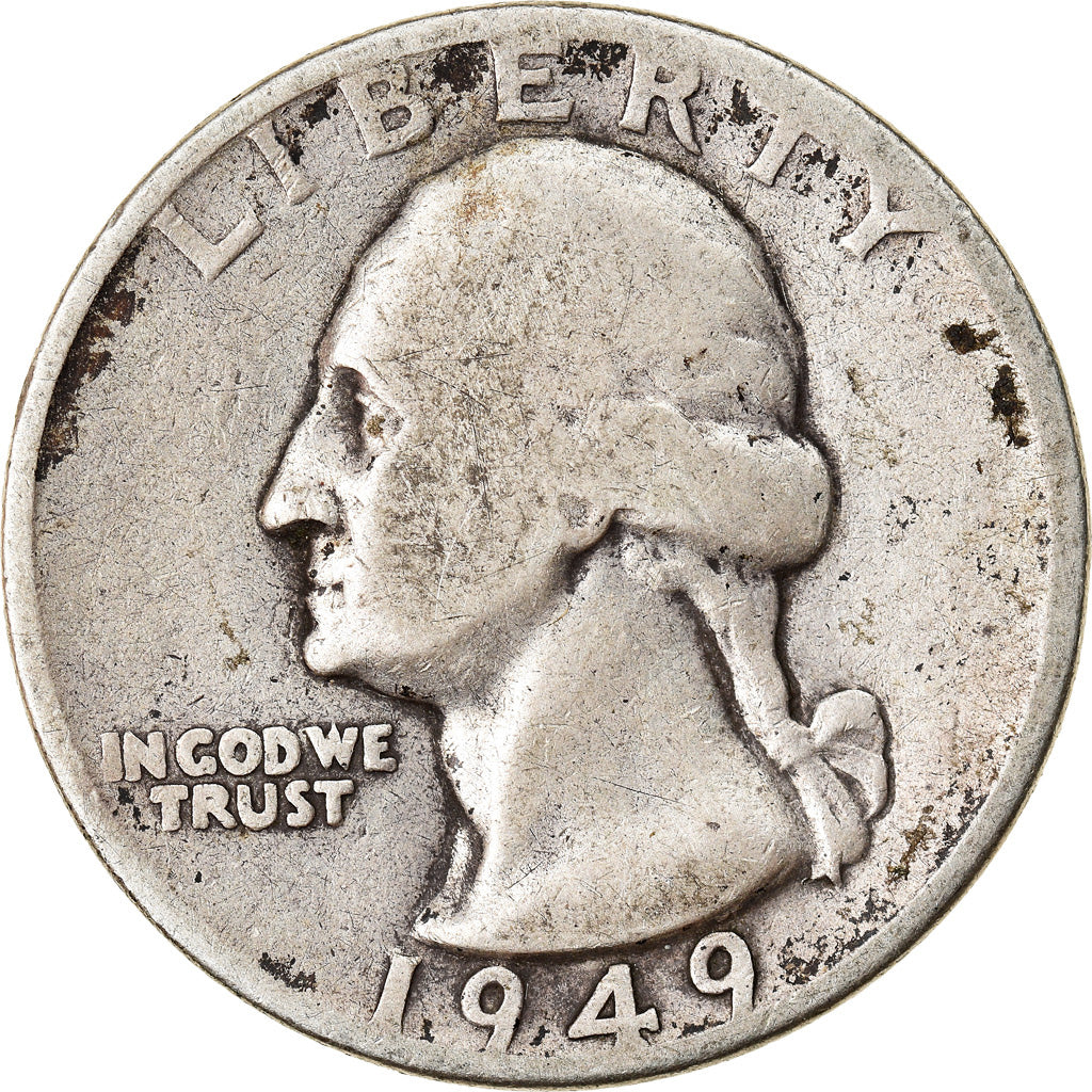 Monnaie, États-Unis, Washington Quarter, Quarter, 1949, U.S. Mint