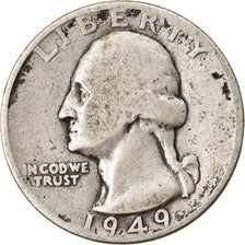 Monnaie, États-Unis, Washington Quarter, Quarter, 1949, U.S. Mint