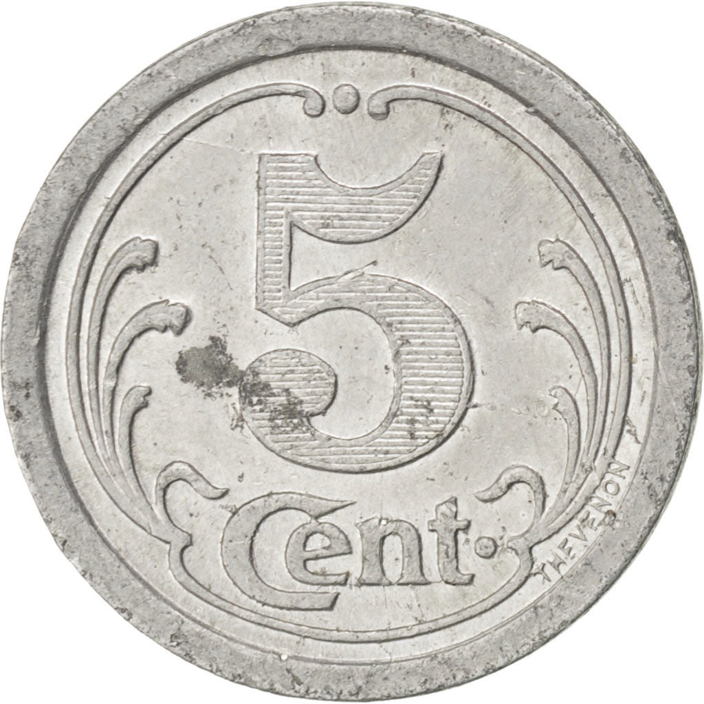 France, 5 Centimes, 1922, EF(40-45), Aluminium, Elie #10.1, 0.91