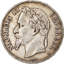 Coin, France, Napoléon III, 5 Francs, 1868, Strasbourg, VF(30-35), Silver