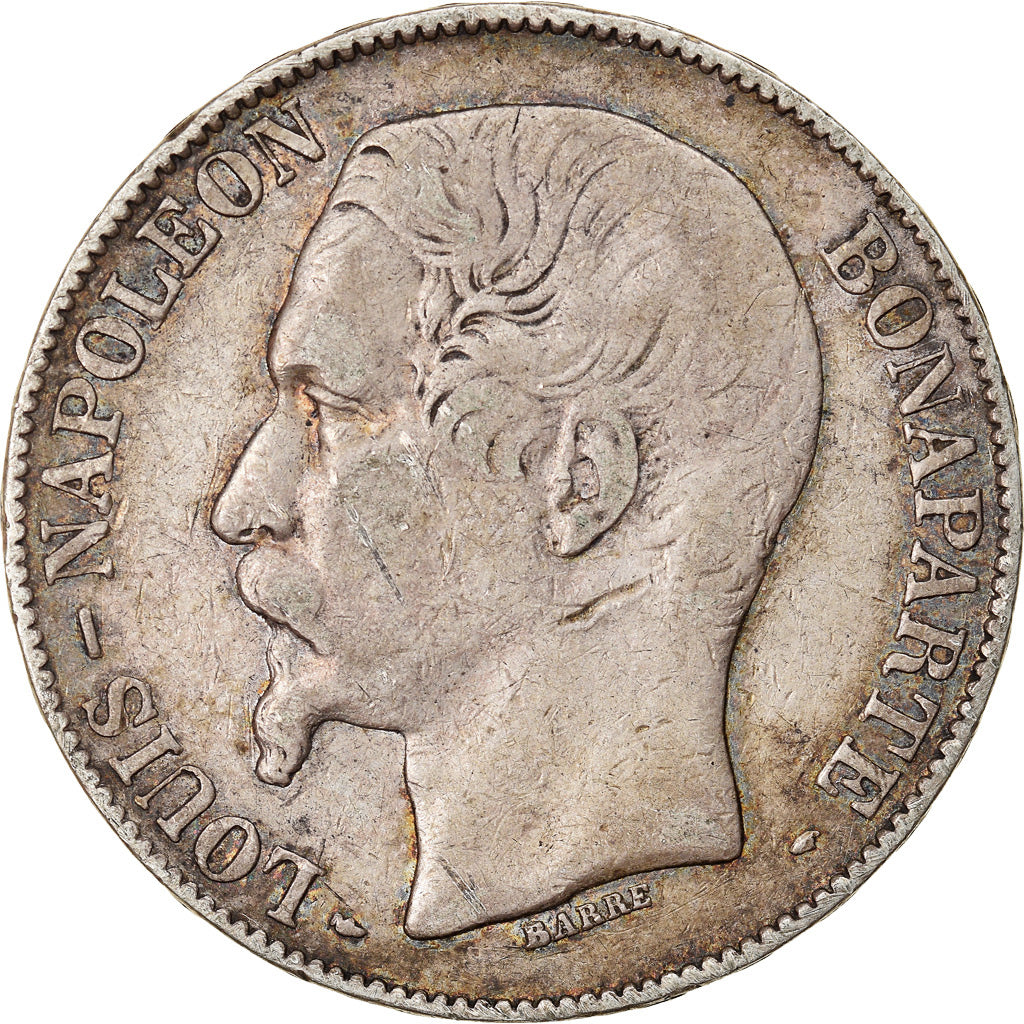 Coin, France, Napoléon III, 5 Francs, 1852, Paris, VF(30-35), Silver, KM:773.1