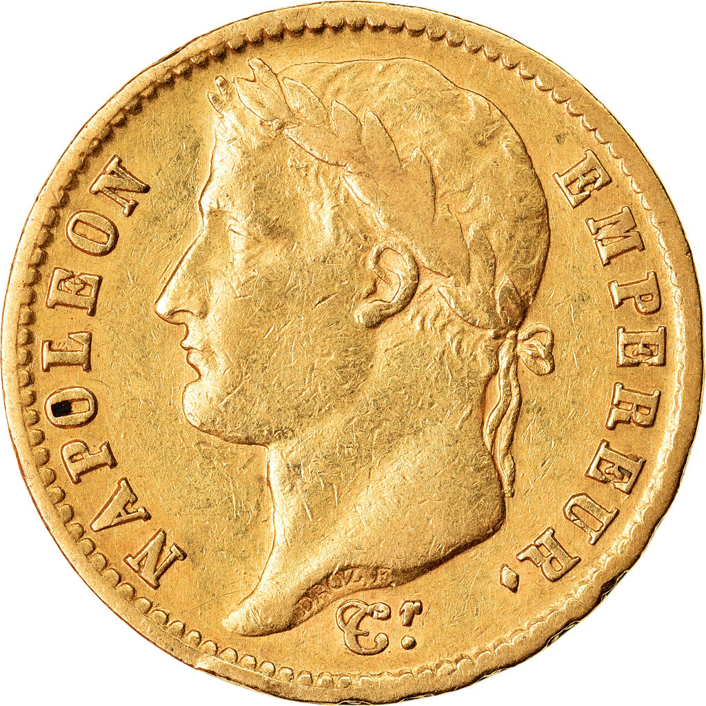 Moeda, França, Napoléon I, 20 Francs, 1809, Paris, EF(40-45), Dourado