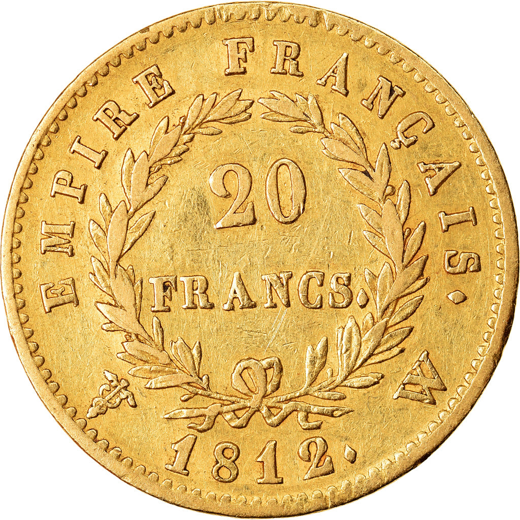 Coin, France, Napoléon I, 20 Francs, 1812, Lille, EF(40-45), Gold, KM:695.10