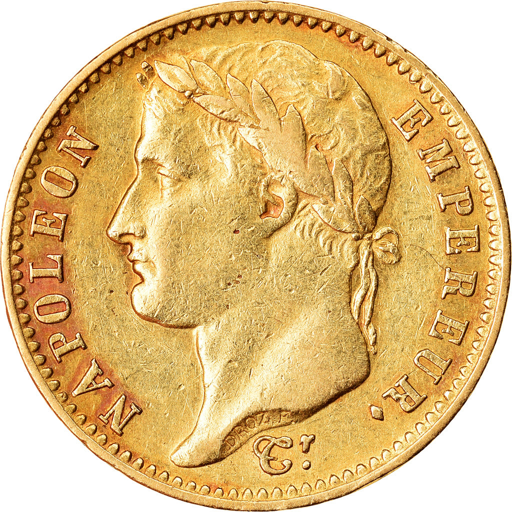 Moneta, Francja, Napoléon I, 20 Francs, 1809, Bayonne, VF(30-35), Złoto